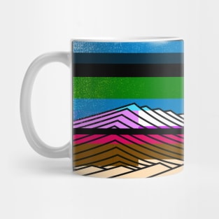 Waves glitchy mix Mug